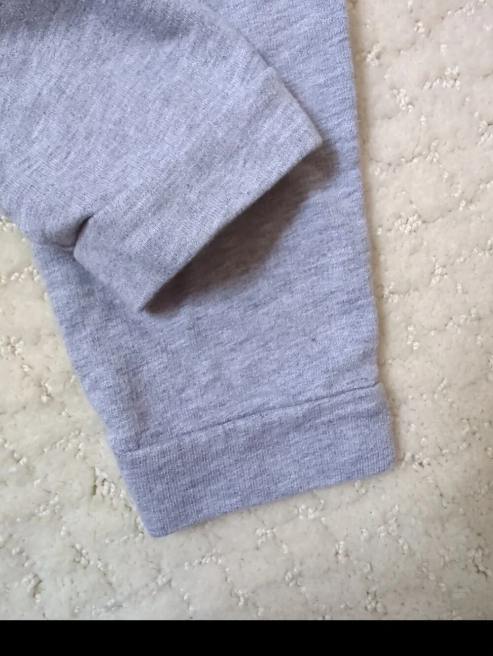 Girls' Cat & Jack Gray Stretch Knit Jogger Pants with Bow 18M